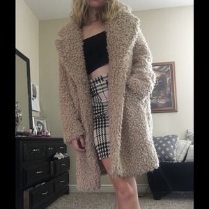 H&M faux fur coat